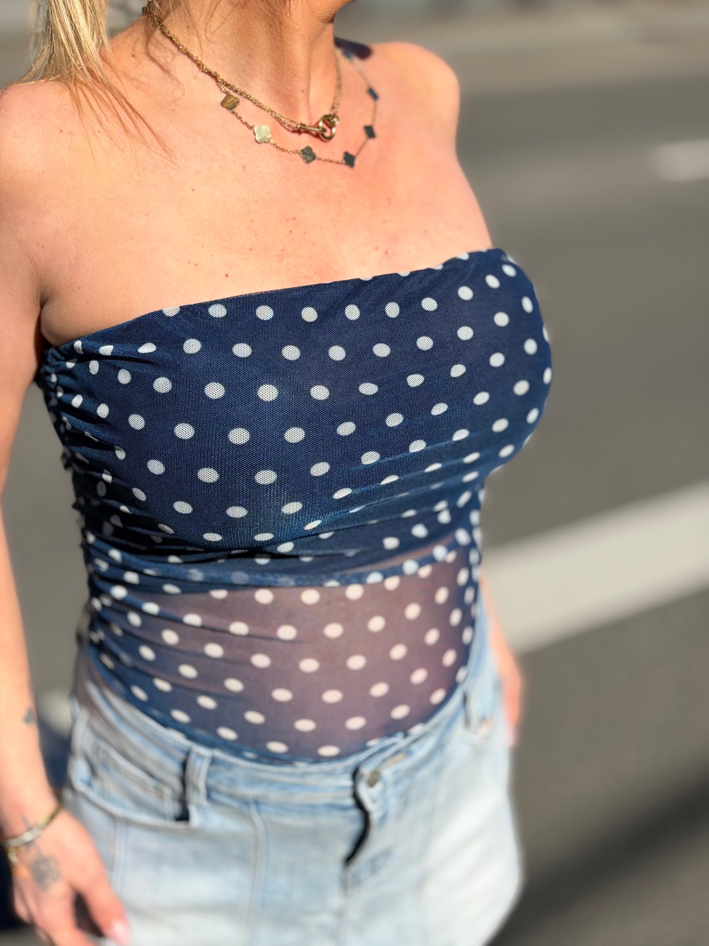 Bustier «Poids» bleu