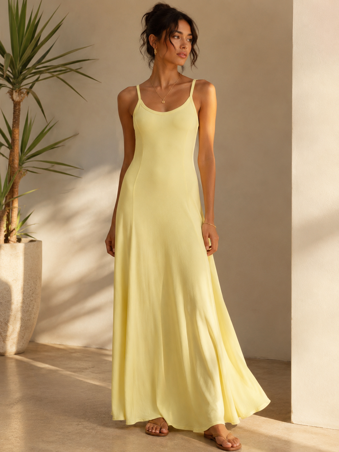Robe «Jade» jaune