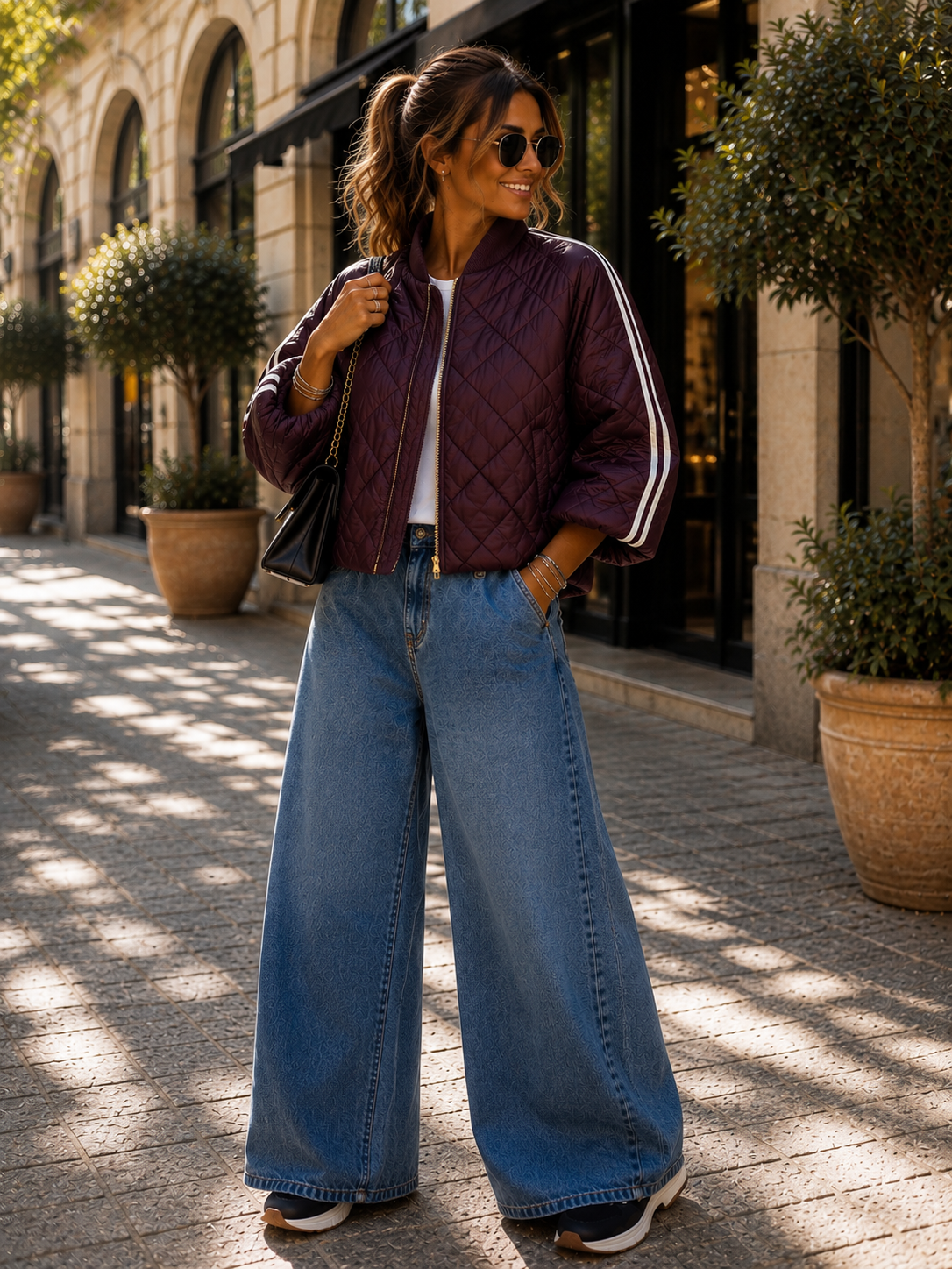 Veste «Adi» aubergine