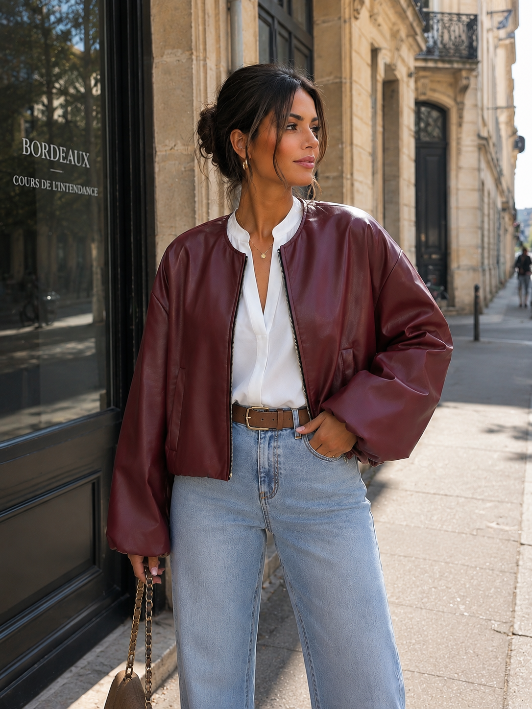 Bomber «Sarah» bordeau