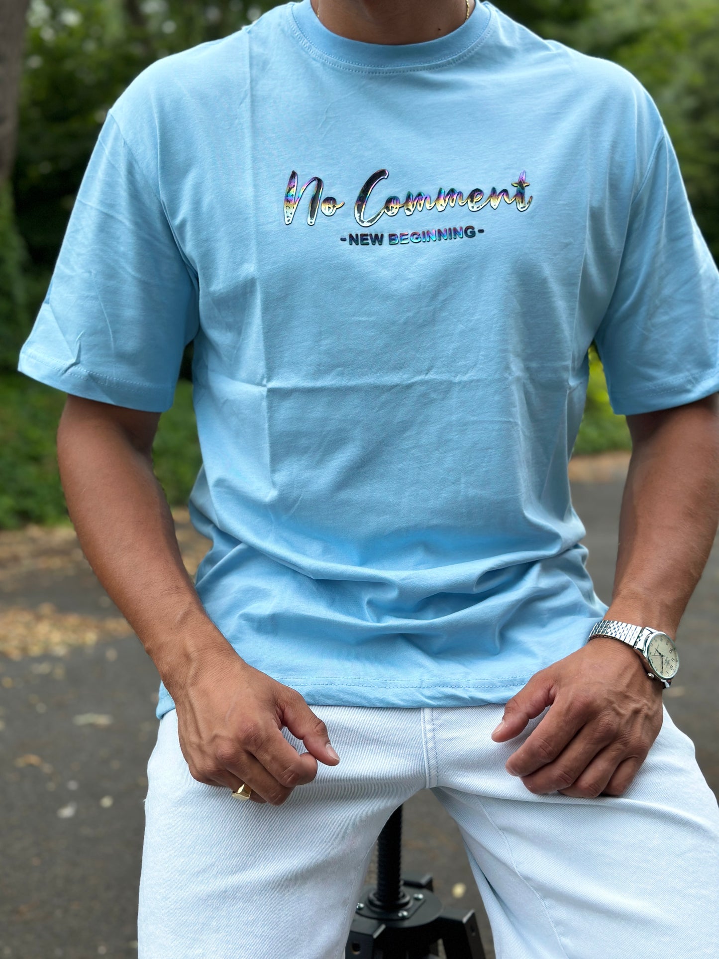 TEE-SHIRTS NOCOMMENT BLEU