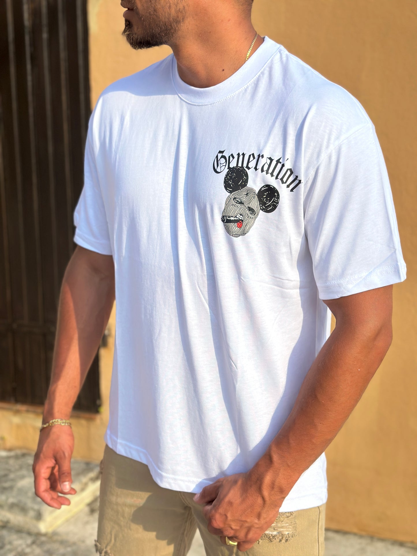 TEE SHIRT MICKEY BLANC
