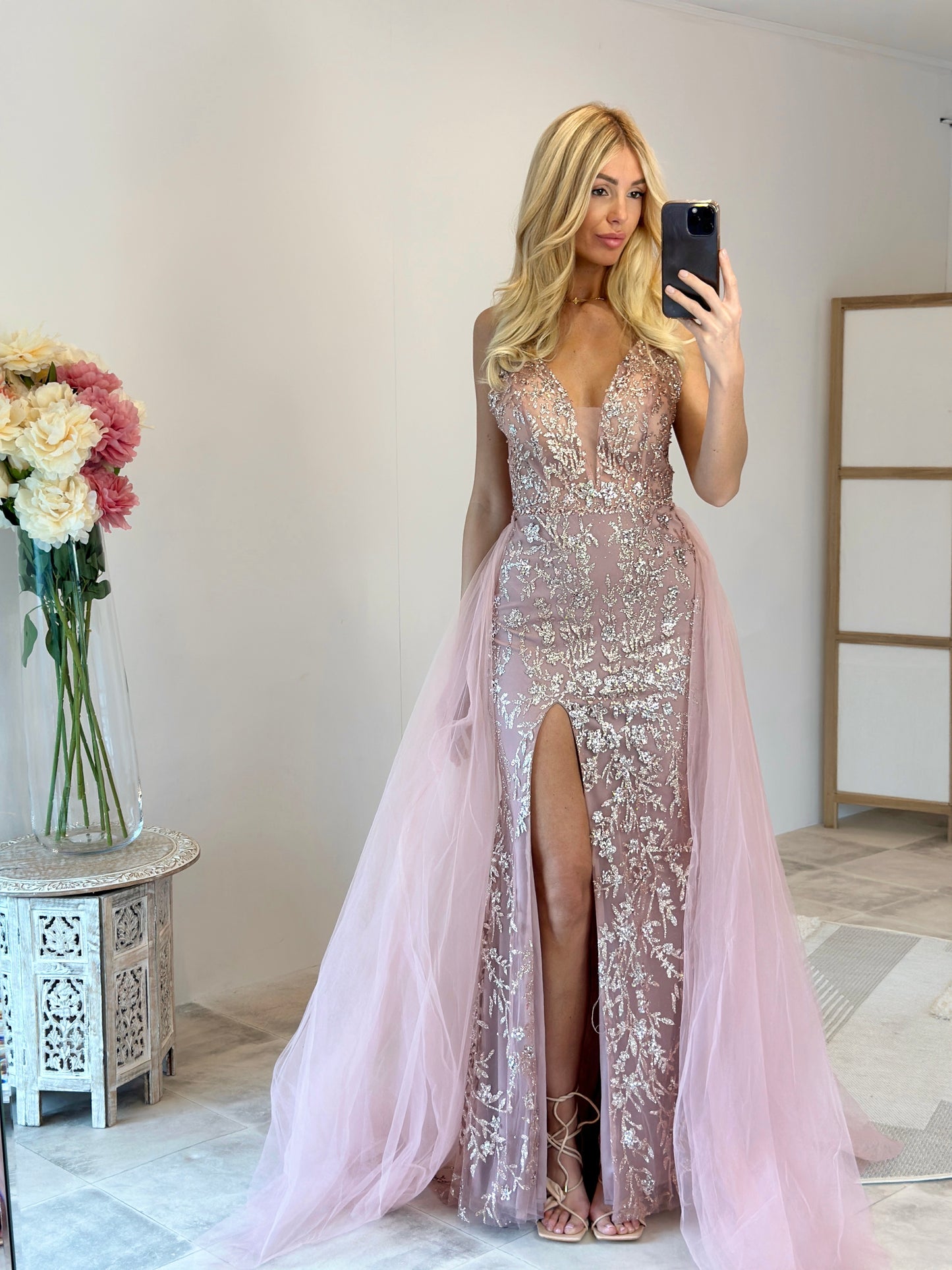 ROBE FANNY ROSE POUDRÉE