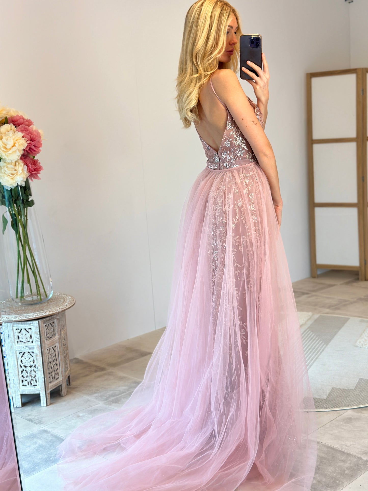 ROBE FANNY ROSE POUDRÉE