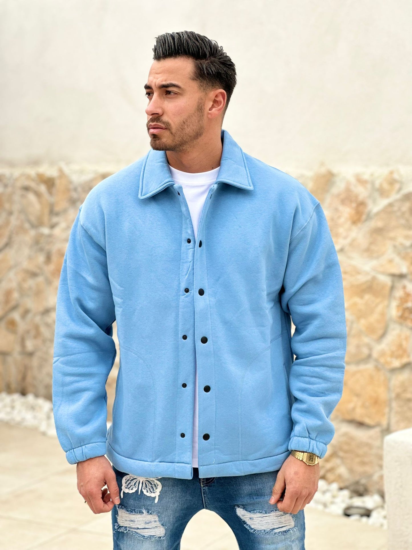SURCHEMISE BLEU