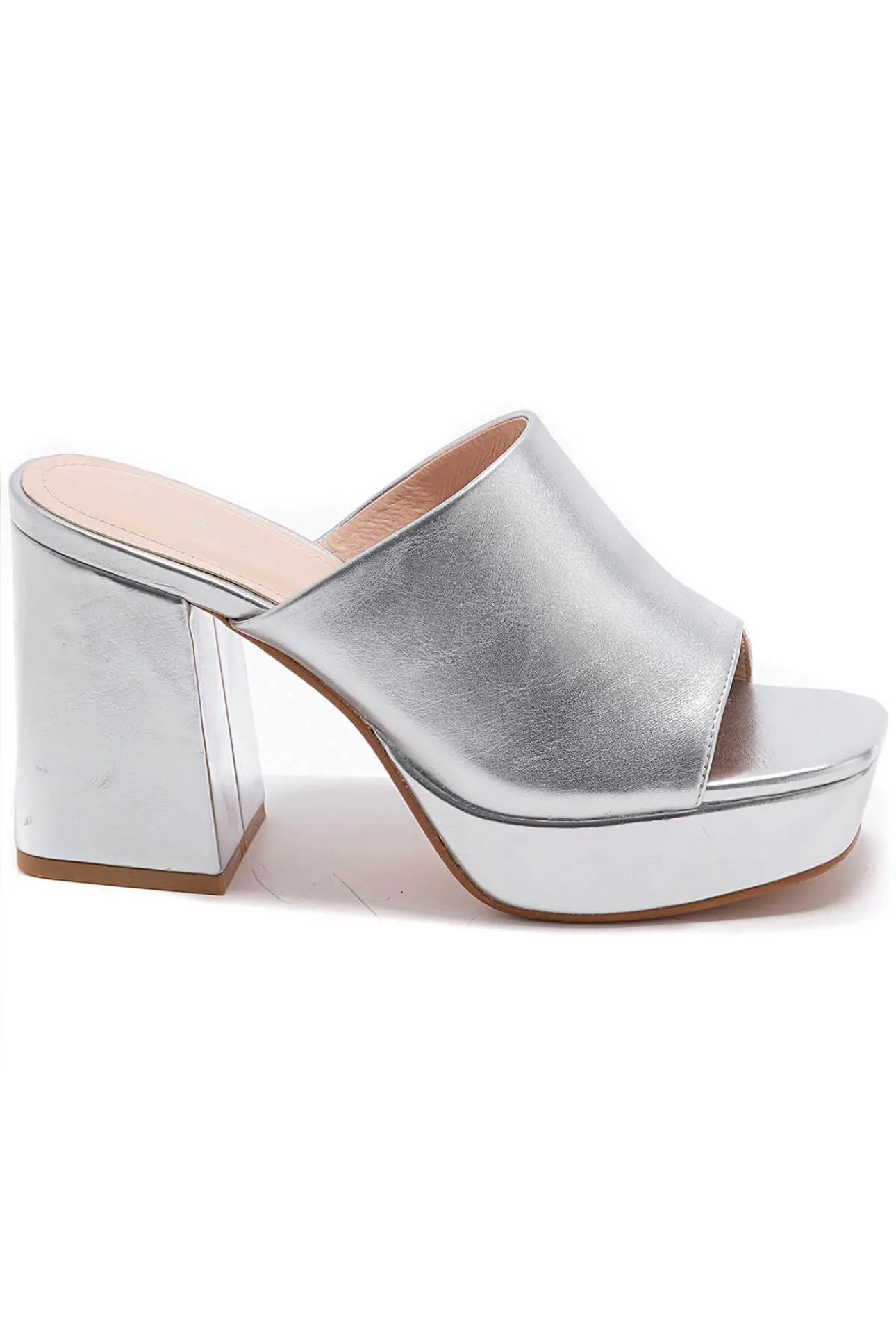 MULES TALON ARGENTÉ