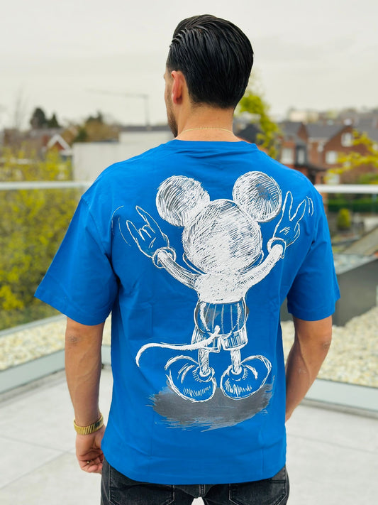 T SHIRT OVERSIZE MICKEY BLEU ELECTRIC