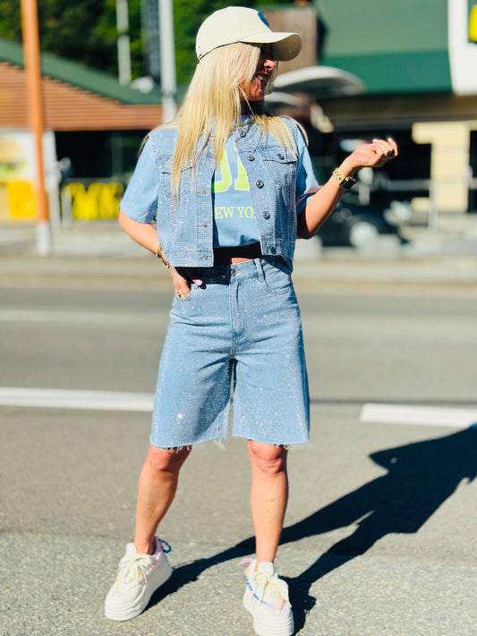 Short « FULL STRASS » LAULIA