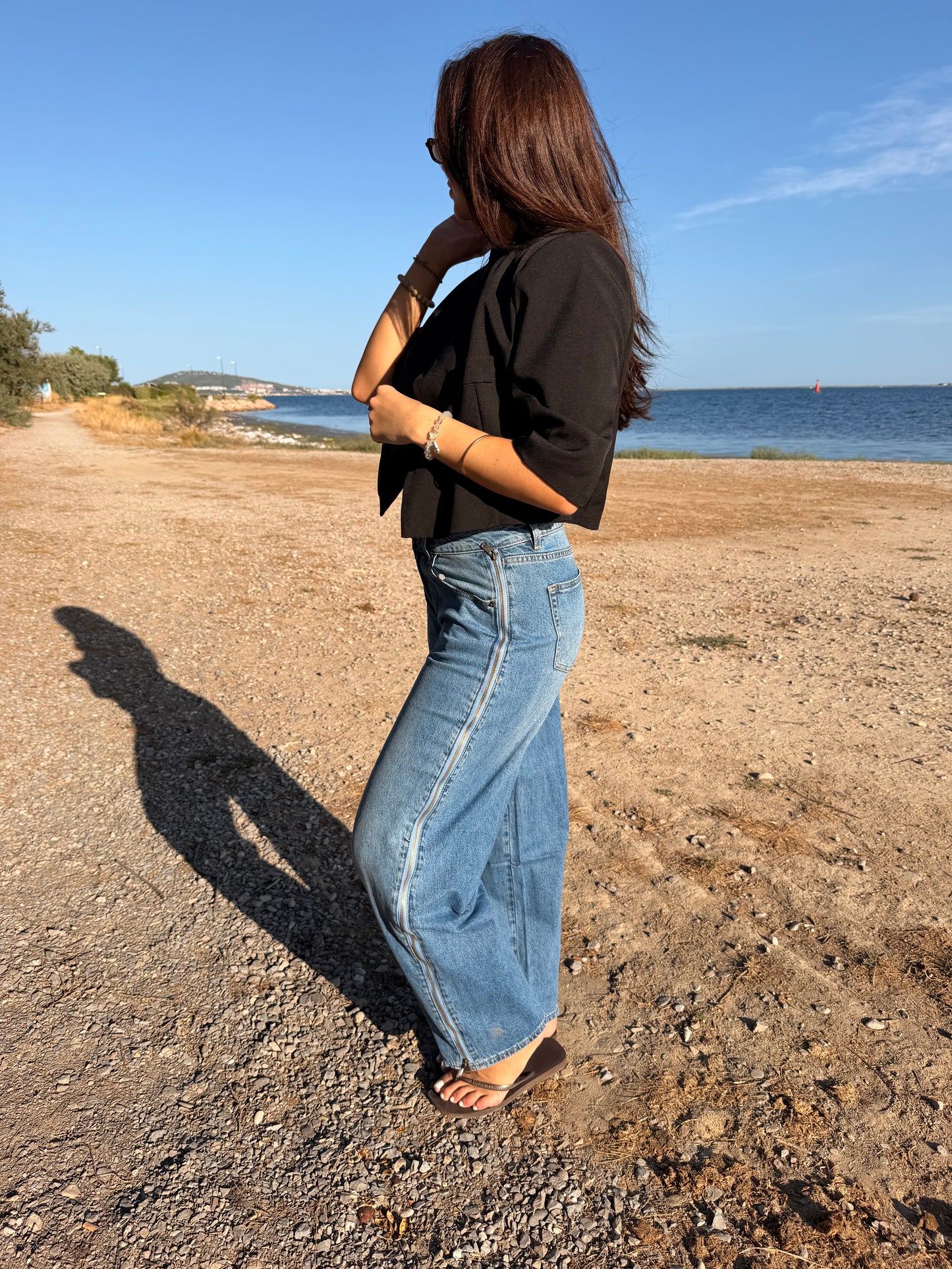 Jeans "Océane" Bleu