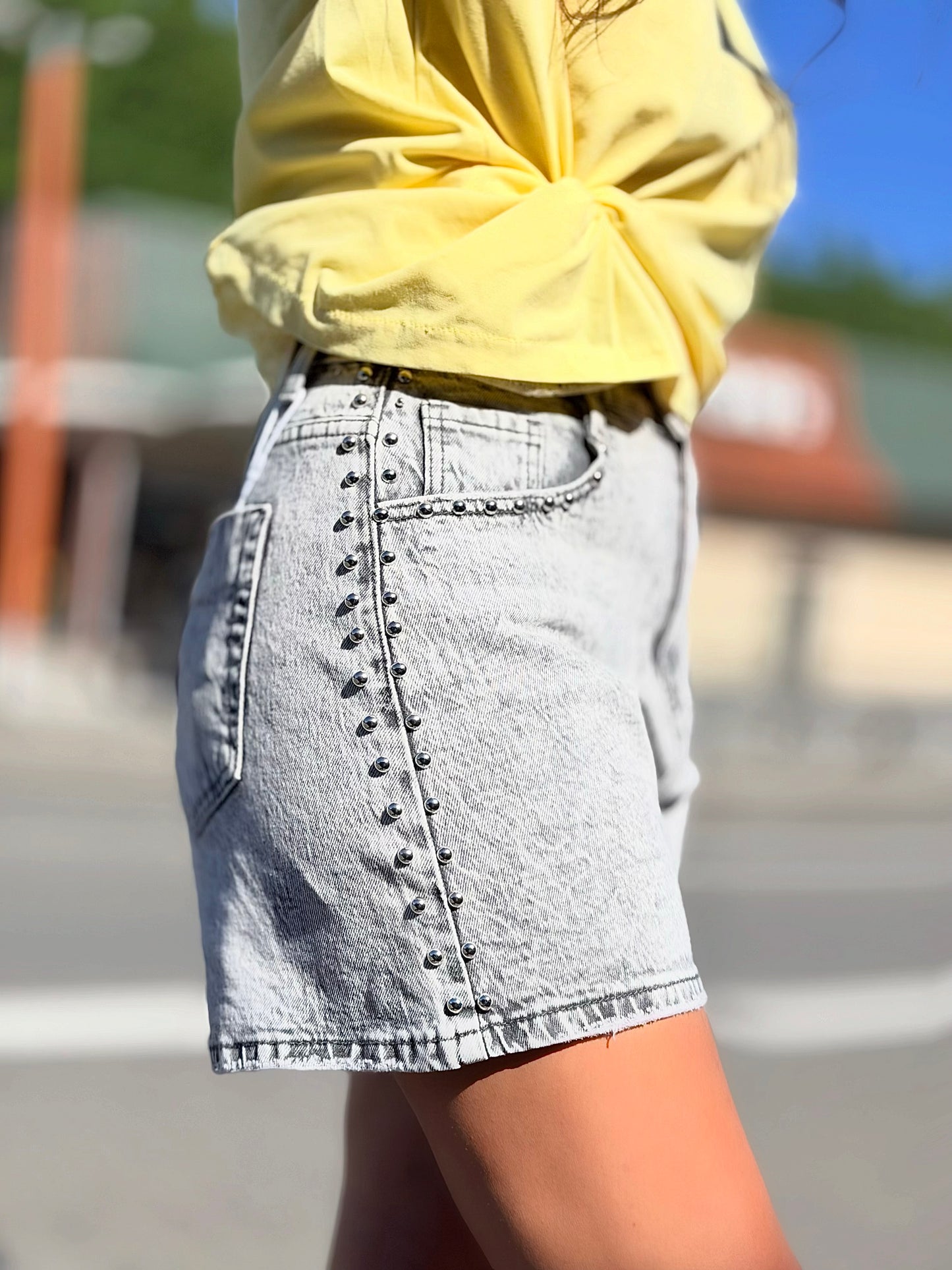 Short «Clou» gris