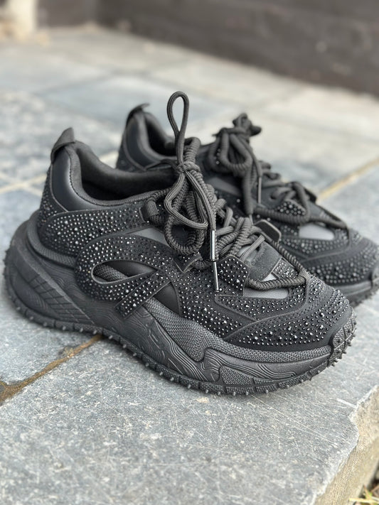 Sneakers «Full STRASS» NOIR