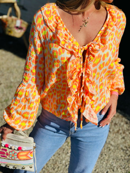 Blouse « LEO » ORANGE