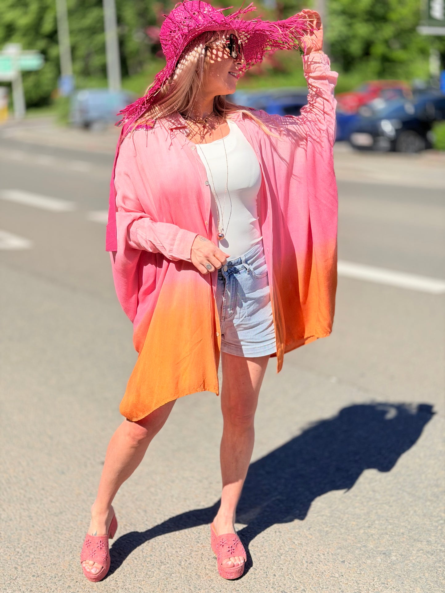 Chemise «Tina» rose