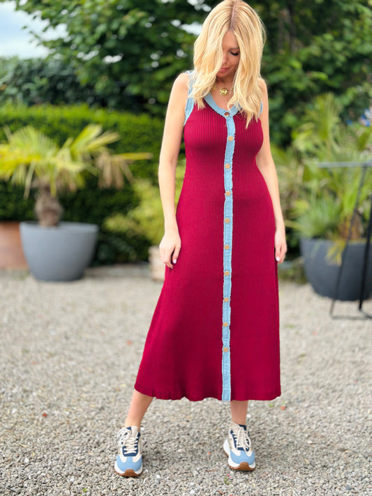 Robe « ANAÏS » BORDEAUX