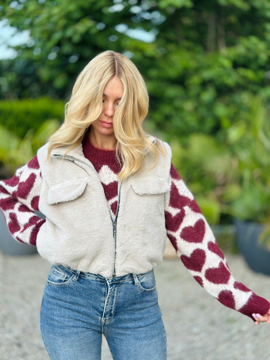 Gilet « FOURRURE » BEIGE