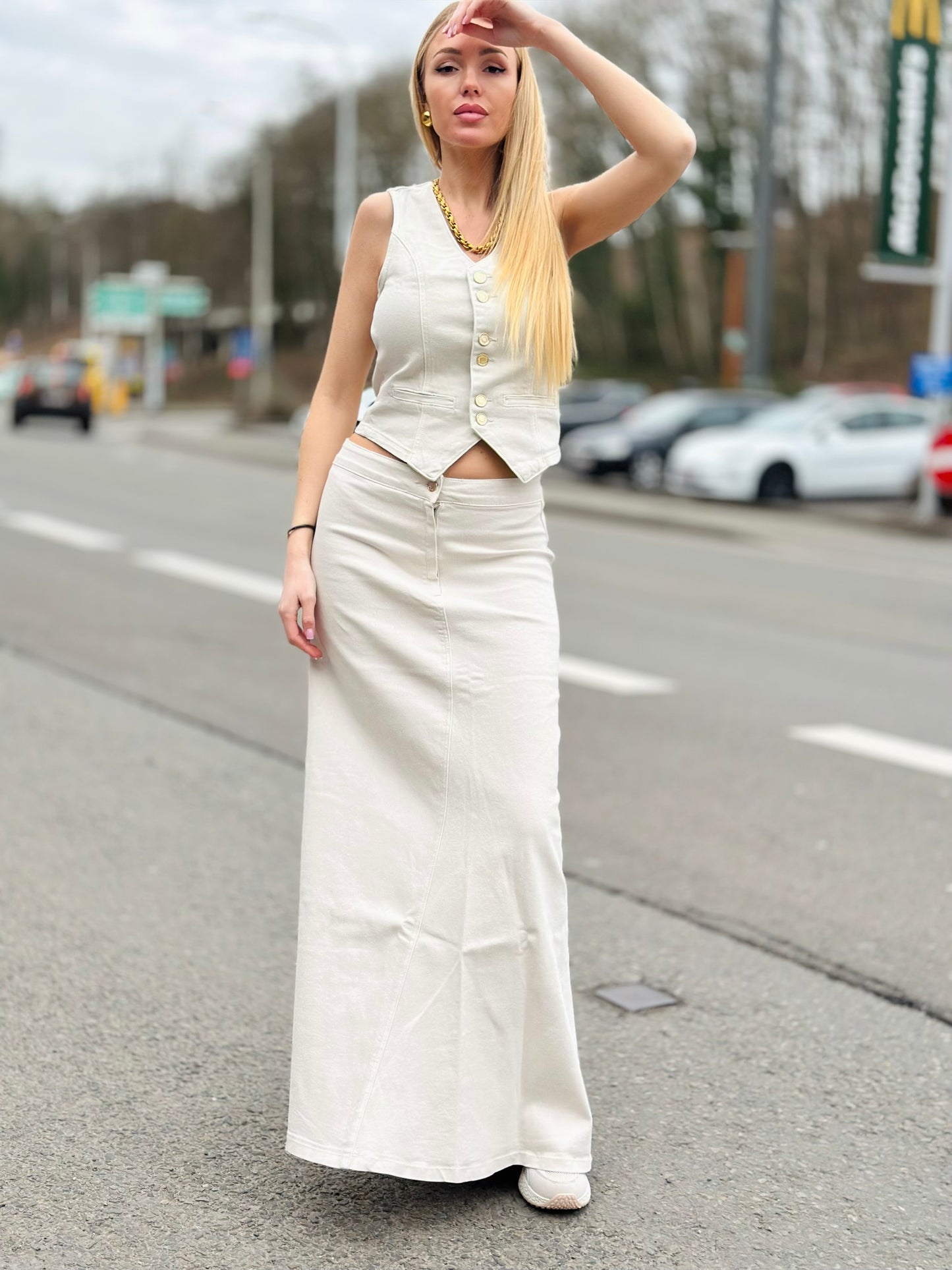 Jupe « QUEEN HEART » BEIGE