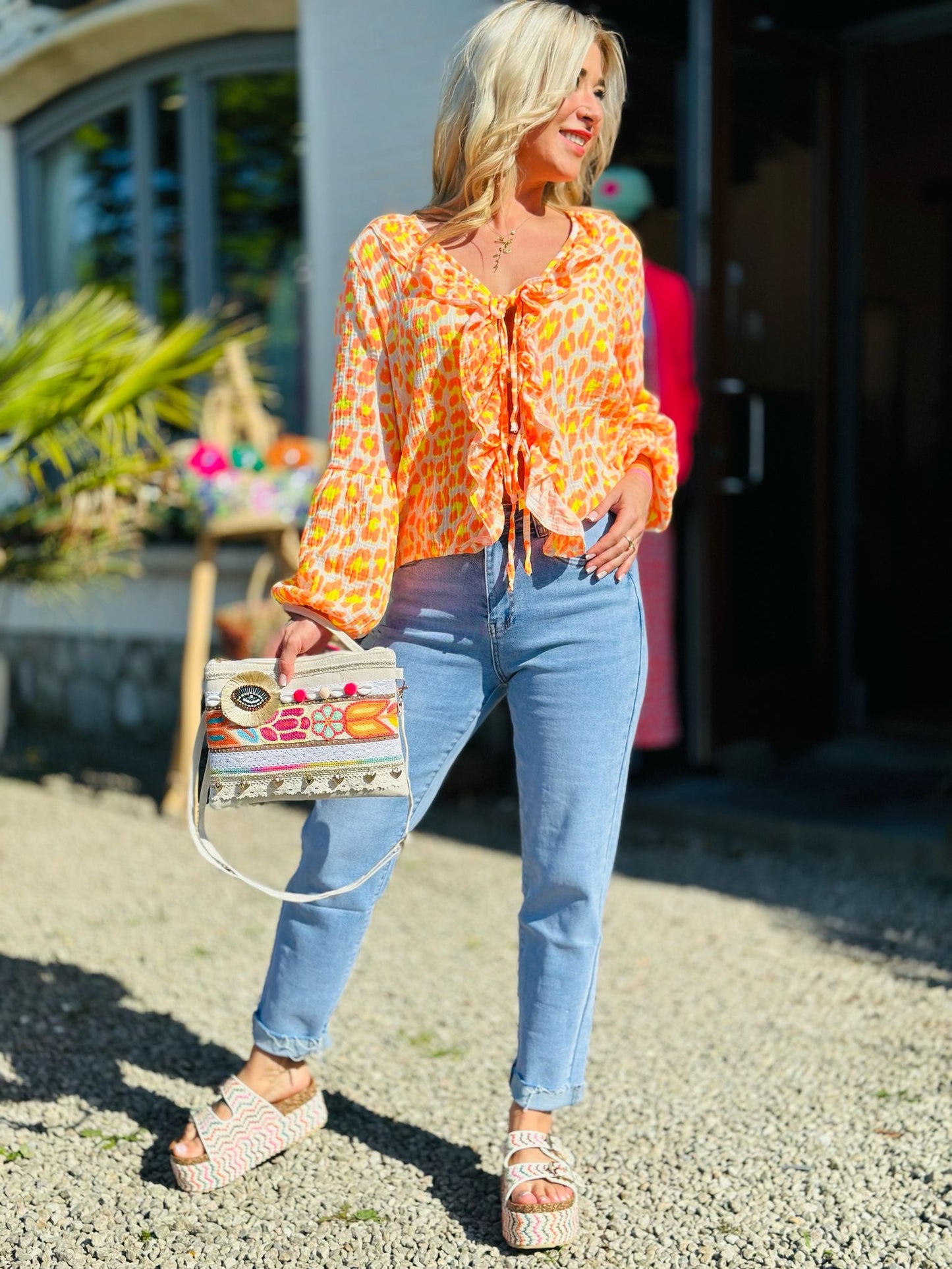 Blouse « LEO » ORANGE