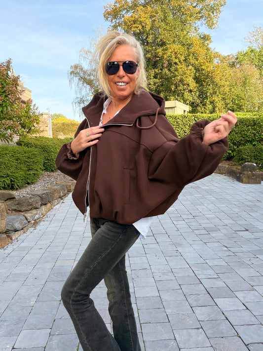 BOMBER UNI LAINEUX "JOE" COLORIS MARRON