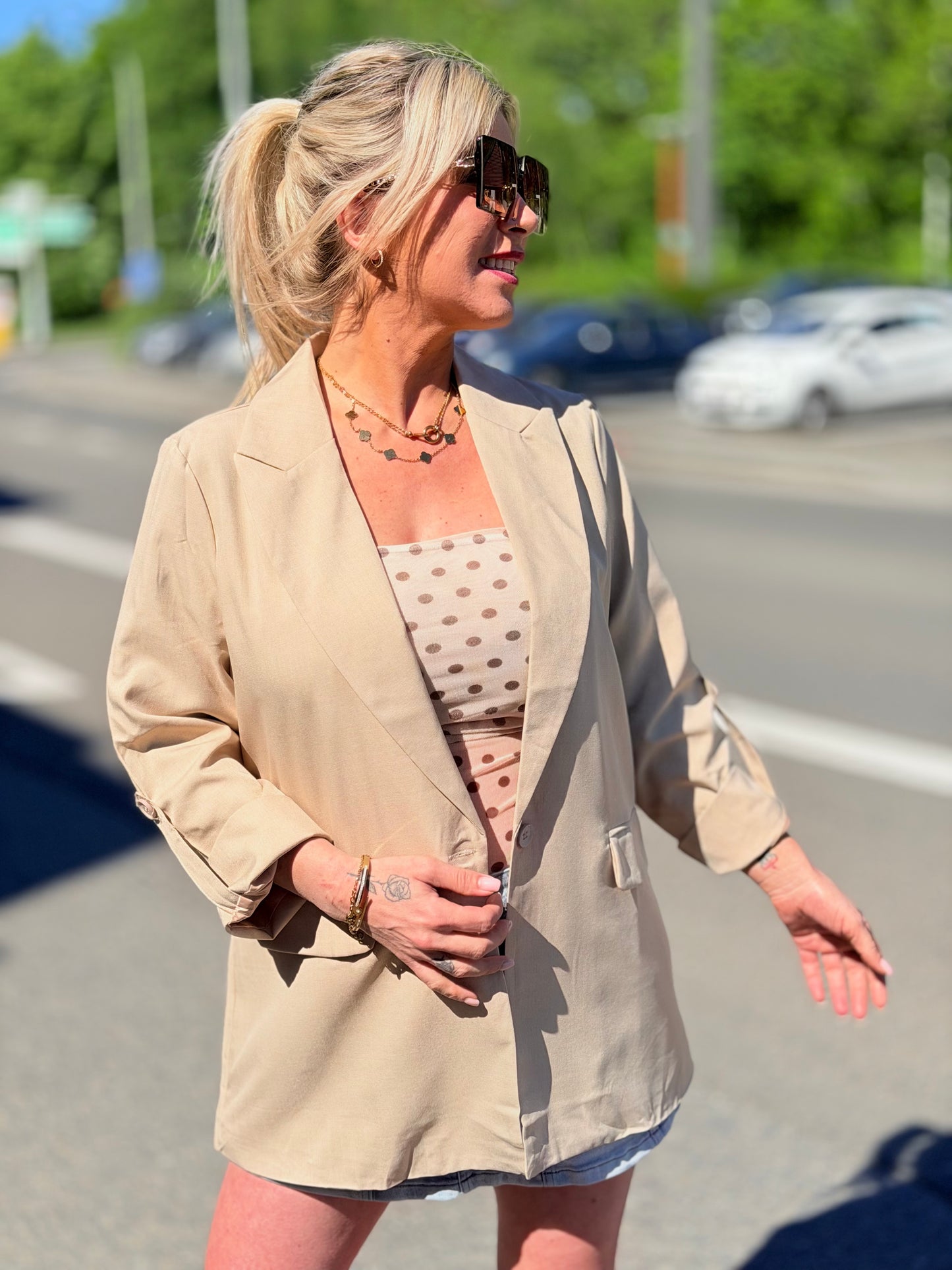 Blazer «Over» taupe