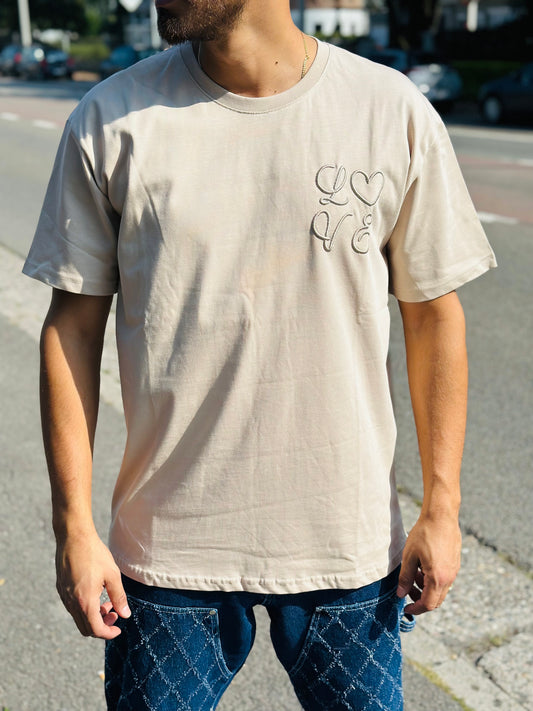 T SHIRT LOVE BEIGE