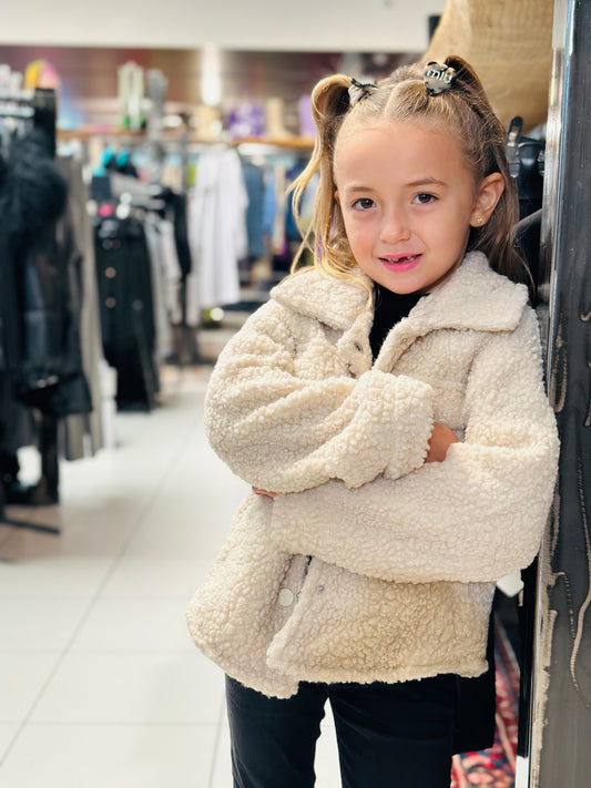 BLOUSON TEDDY BEIGE