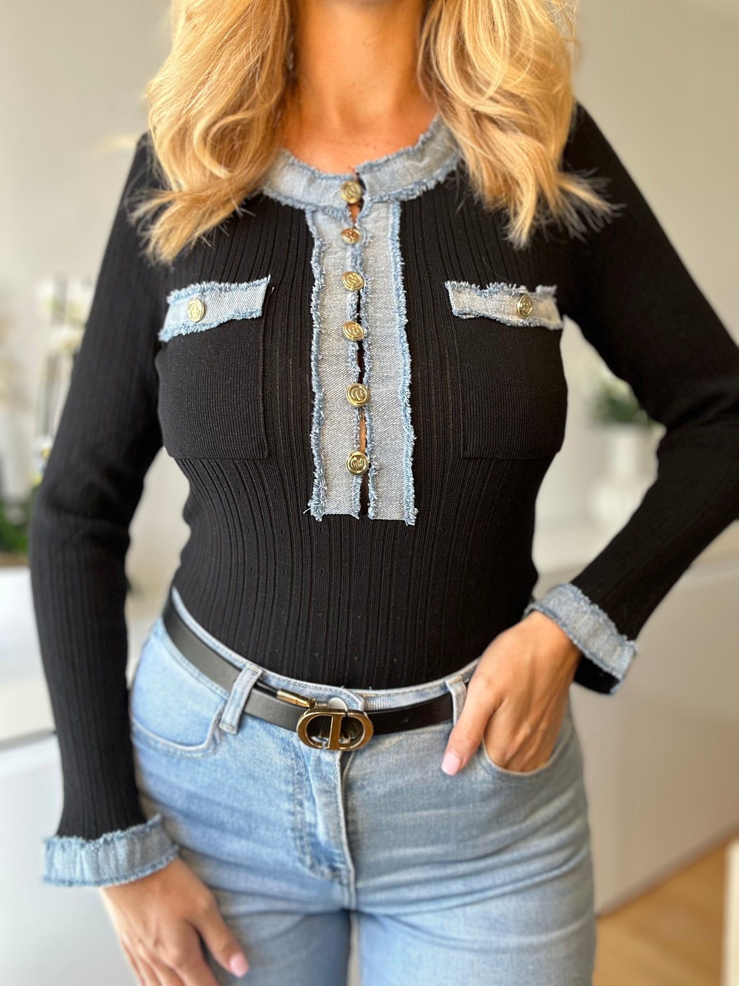 Blouse « CHARLIZE » NOIR