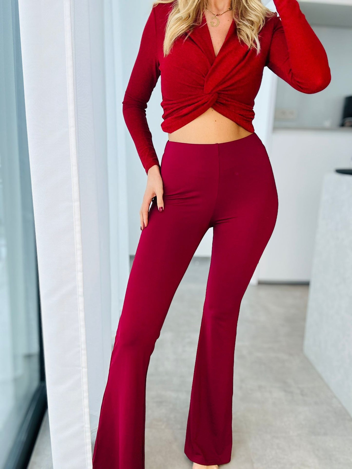 PANTALON  OIA BORDEAUX