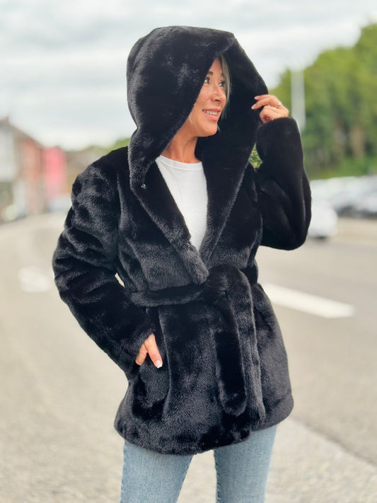 Manteau « ROULIETTE » NOIR