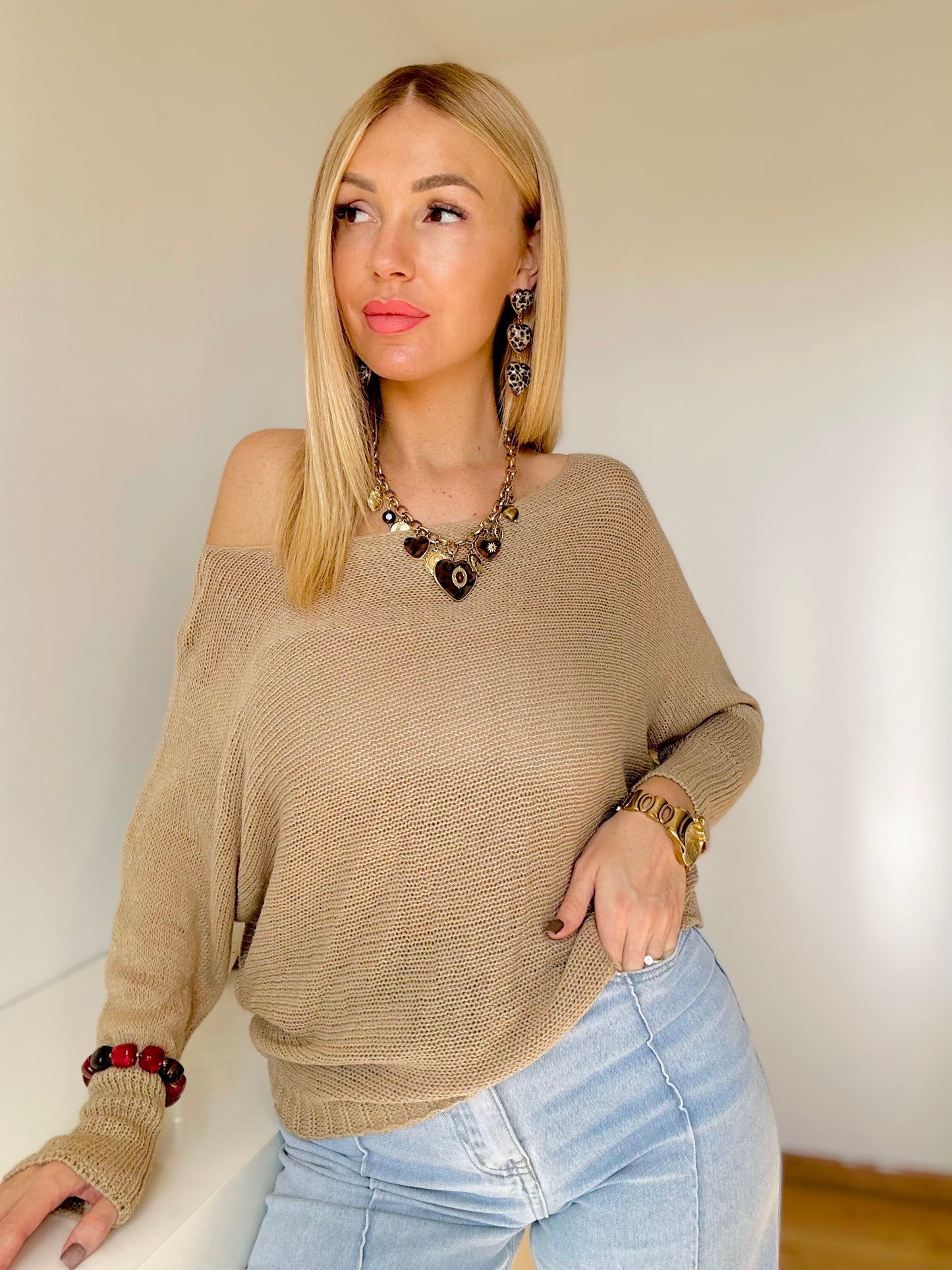 Pull « ANGELA » BEIGE