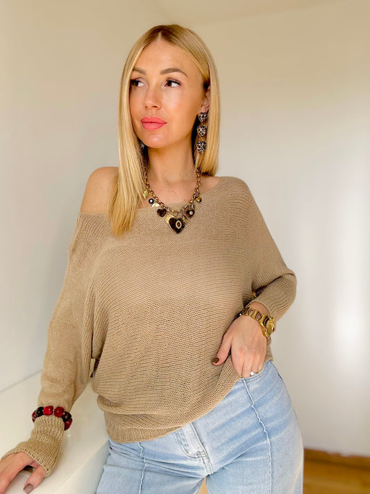 Pull « ANGELA » BEIGE