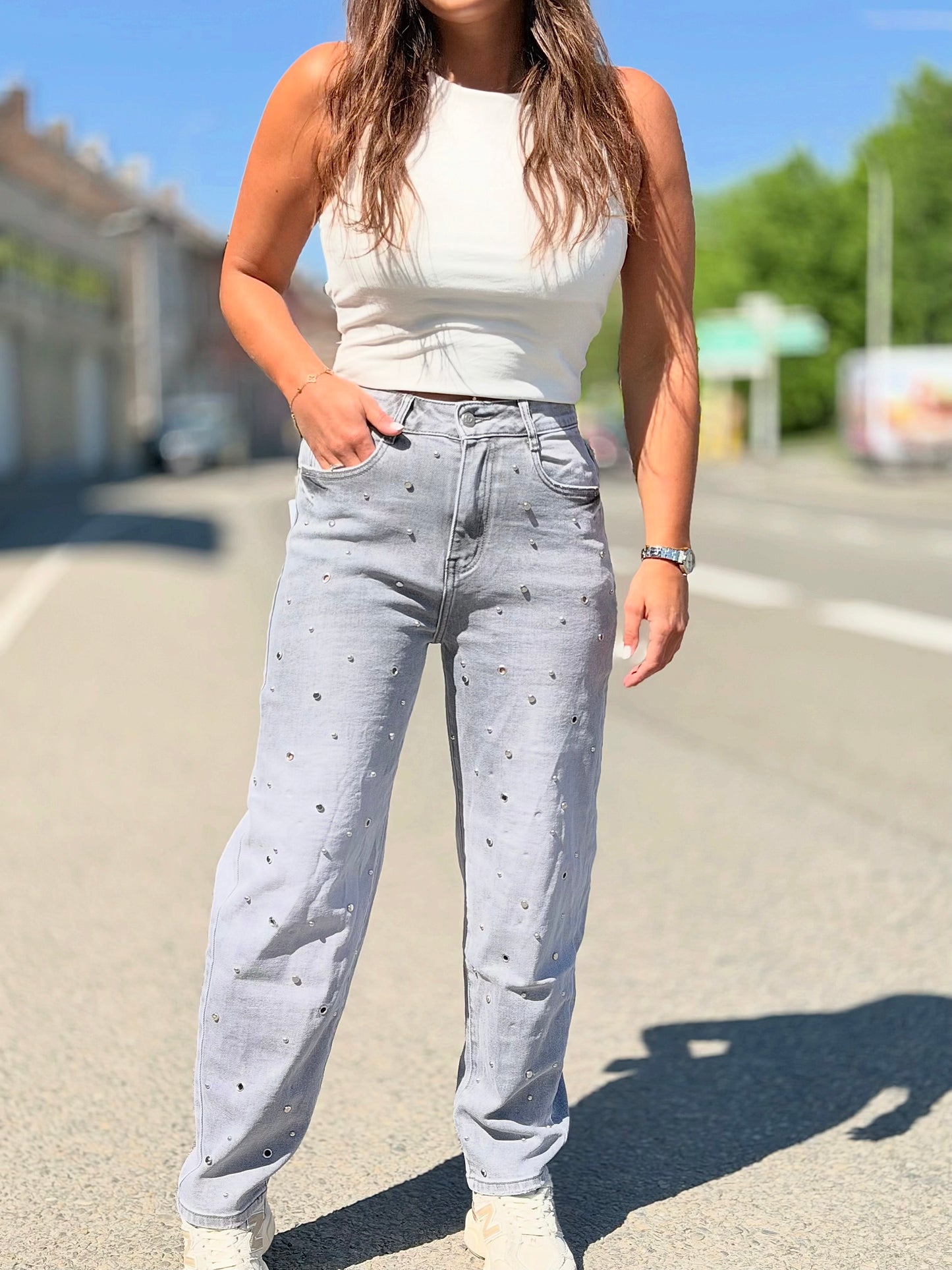 Jeans « ALYA » GRIS