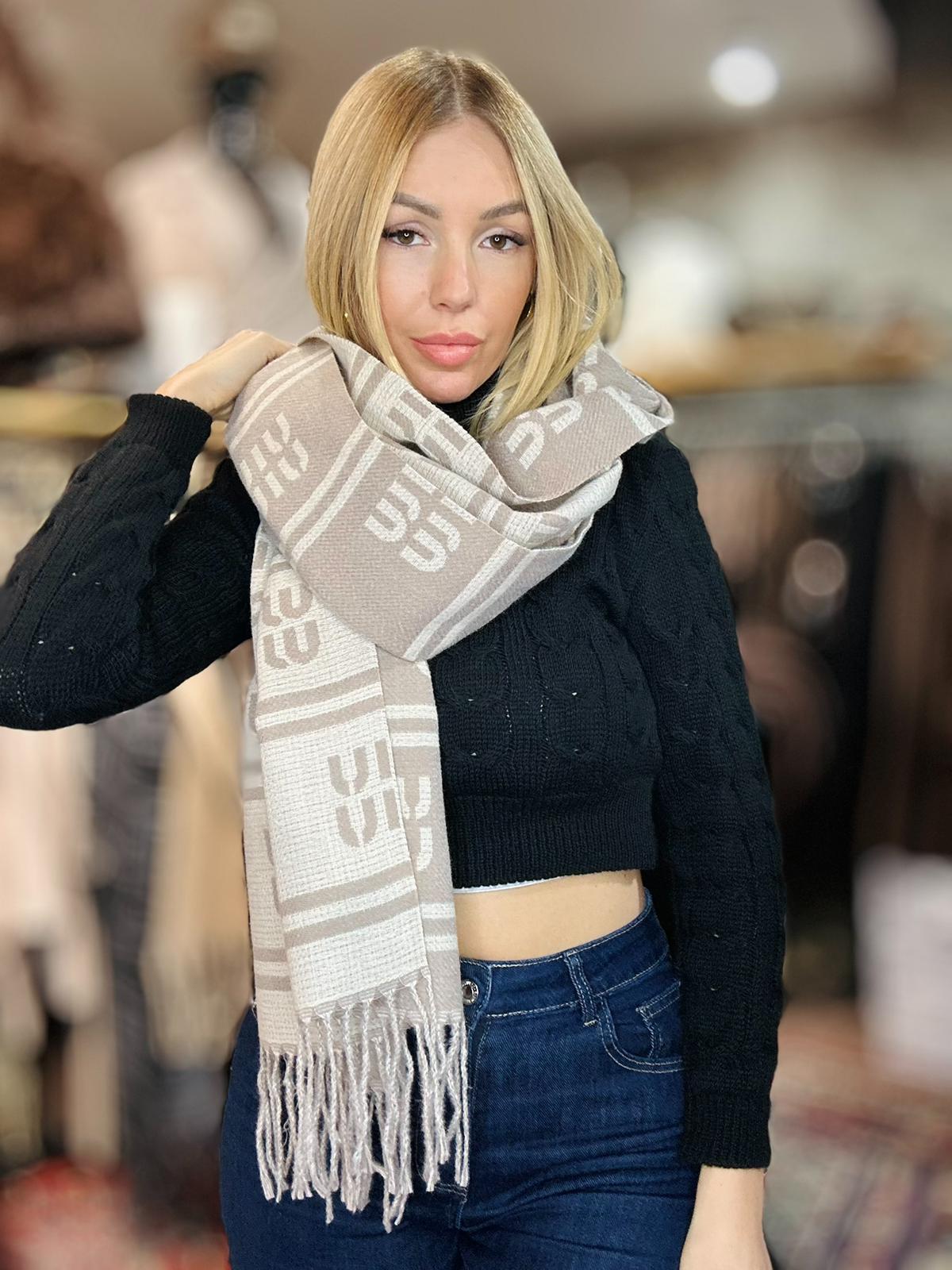 Écharpe « MI » BEIGE