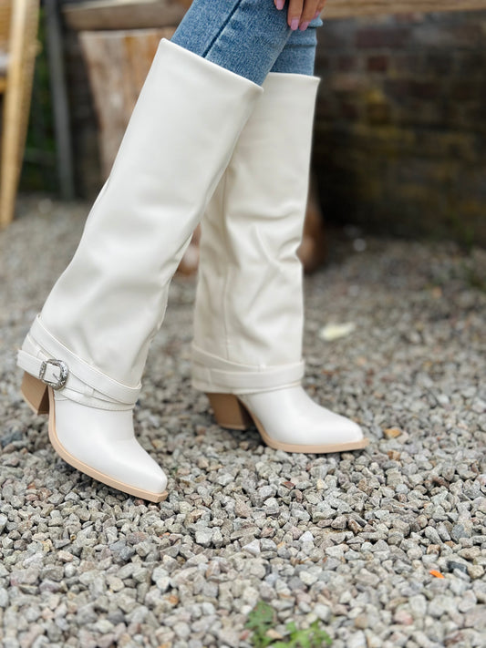 Santiags « JENNY » BEIGE