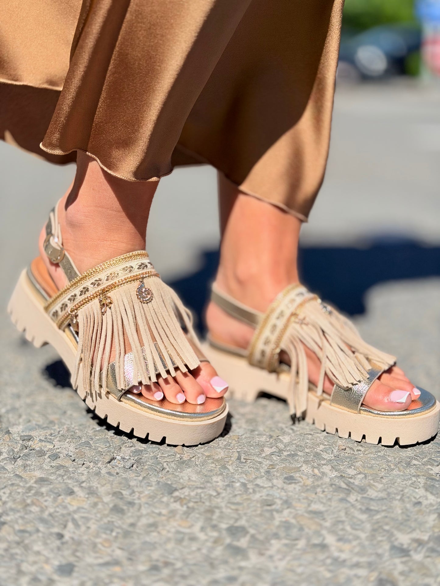 Sandales «Maria» beige