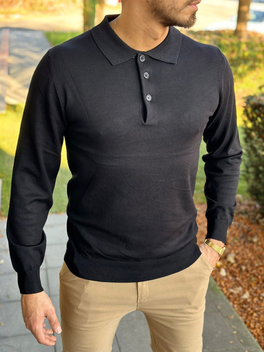 PULL POLO NOIR