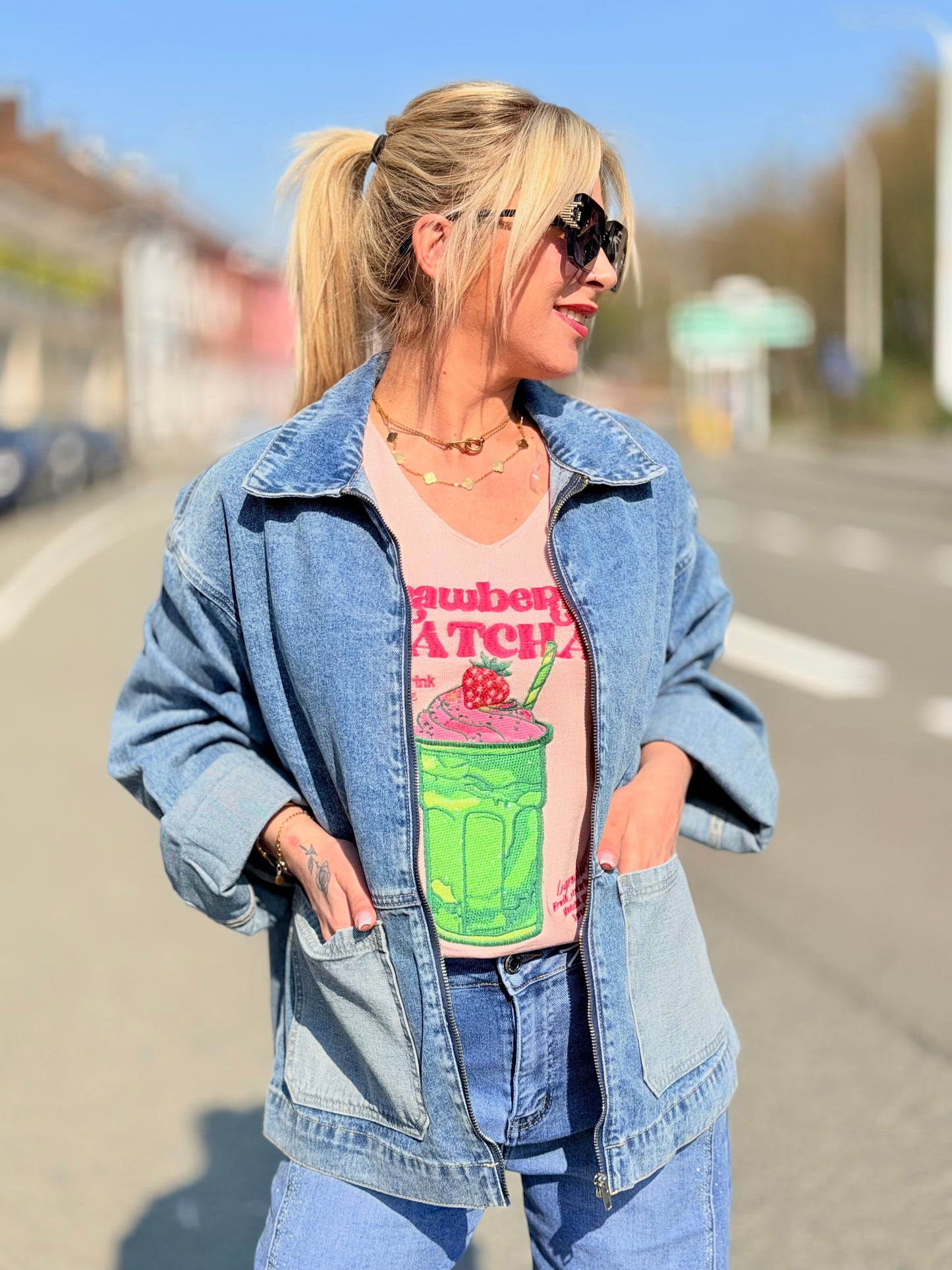 Veste jeans oversize