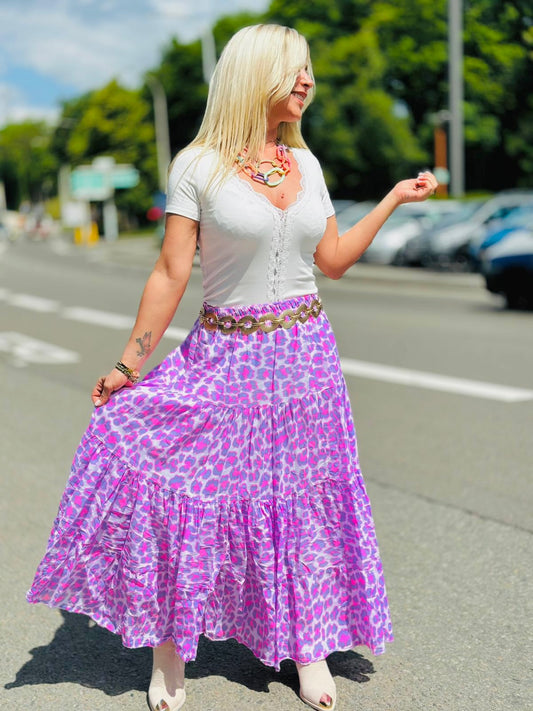 Jupe « BARBARA » LILAS