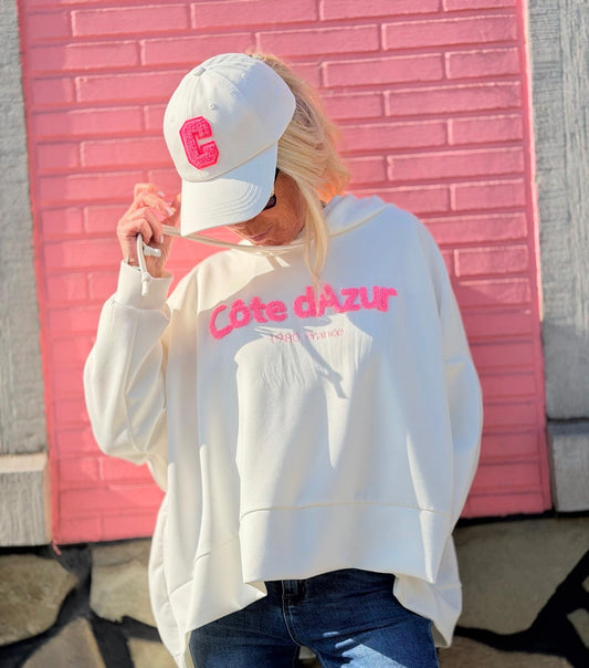 Sweat "Saint Trop " Blanc