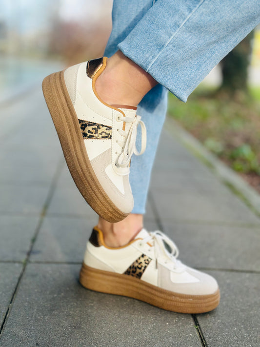 Sneakers « ALBA » BEIGE LEO