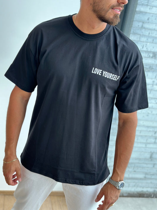 T SHIRT NOIR LOVE YOURSELF