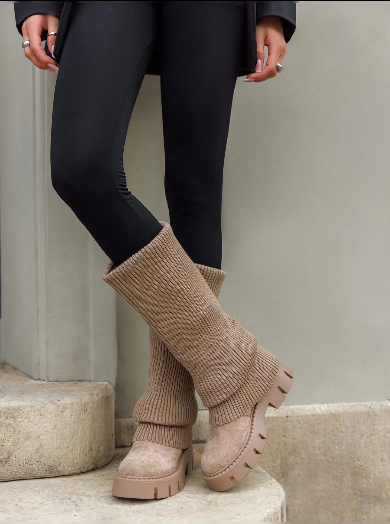 Bottes « ALICIA » BEIGE
