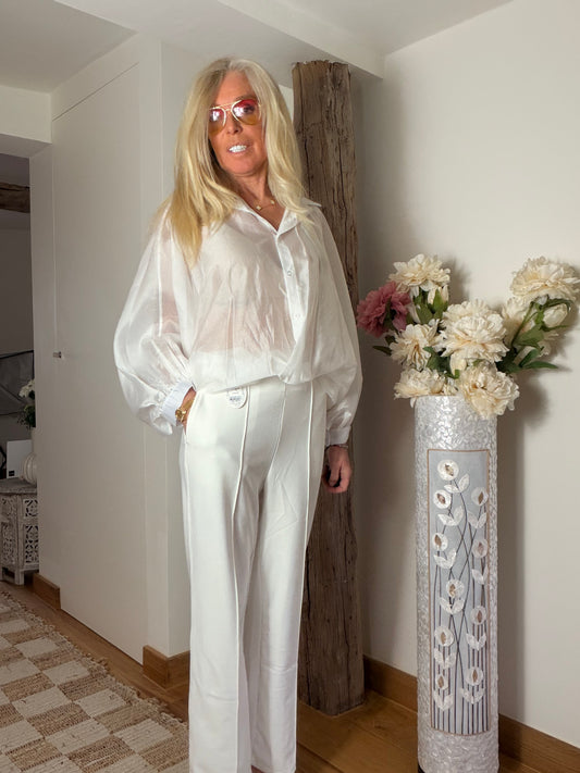 Chemisier "Kimi" Blanc