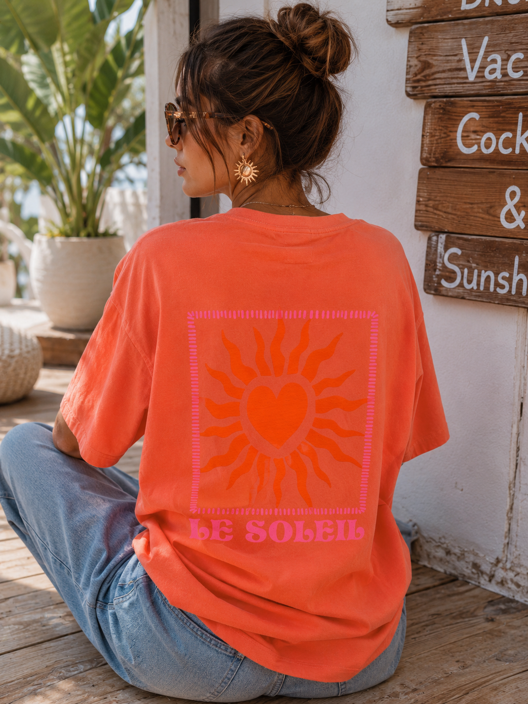 T-shirt «Soleil» orange