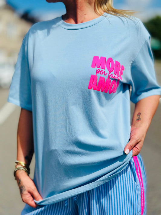 Tee-shirts « AMOR » BLEU