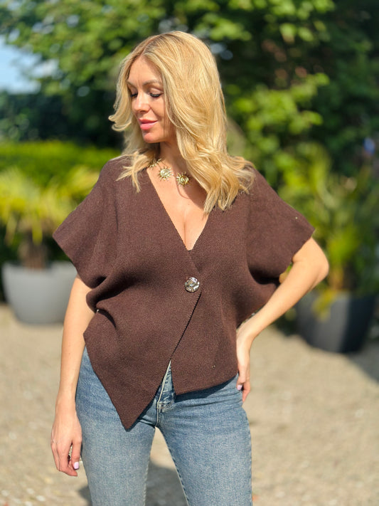 Gilet « TONIA » CHOCO