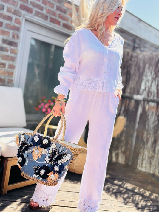 Pantalon « DANA » BLANC