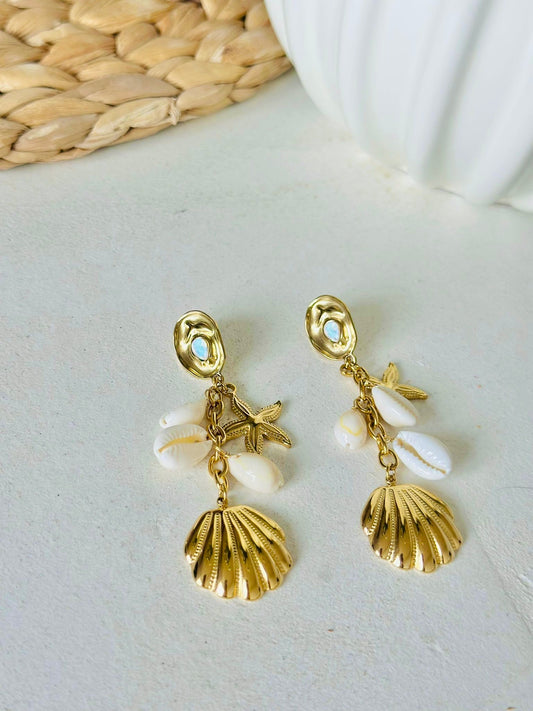Boucles d oreilles " NEPTUNE "