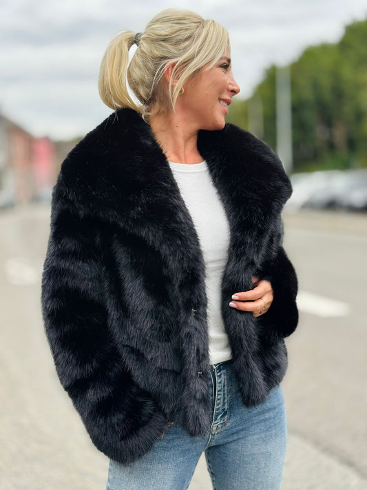 Veste « FOURRURE » NOIR