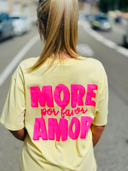 Tee-shirts « AMOR » JAUNE