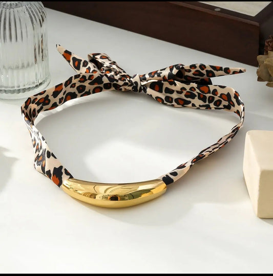 COLLIER LÉOPARD